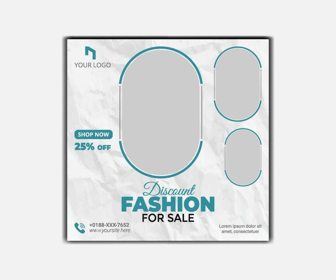 Fashion big sale banner template. Promotion sale banner for website, flyer and poster vector