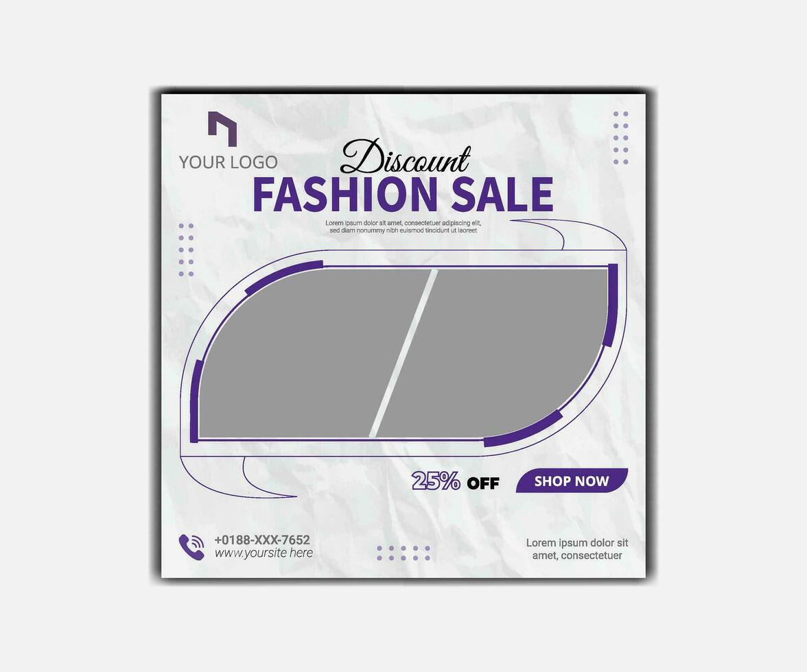 Fashion big sale banner template. Promotion sale banner for website, flyer and poster vector