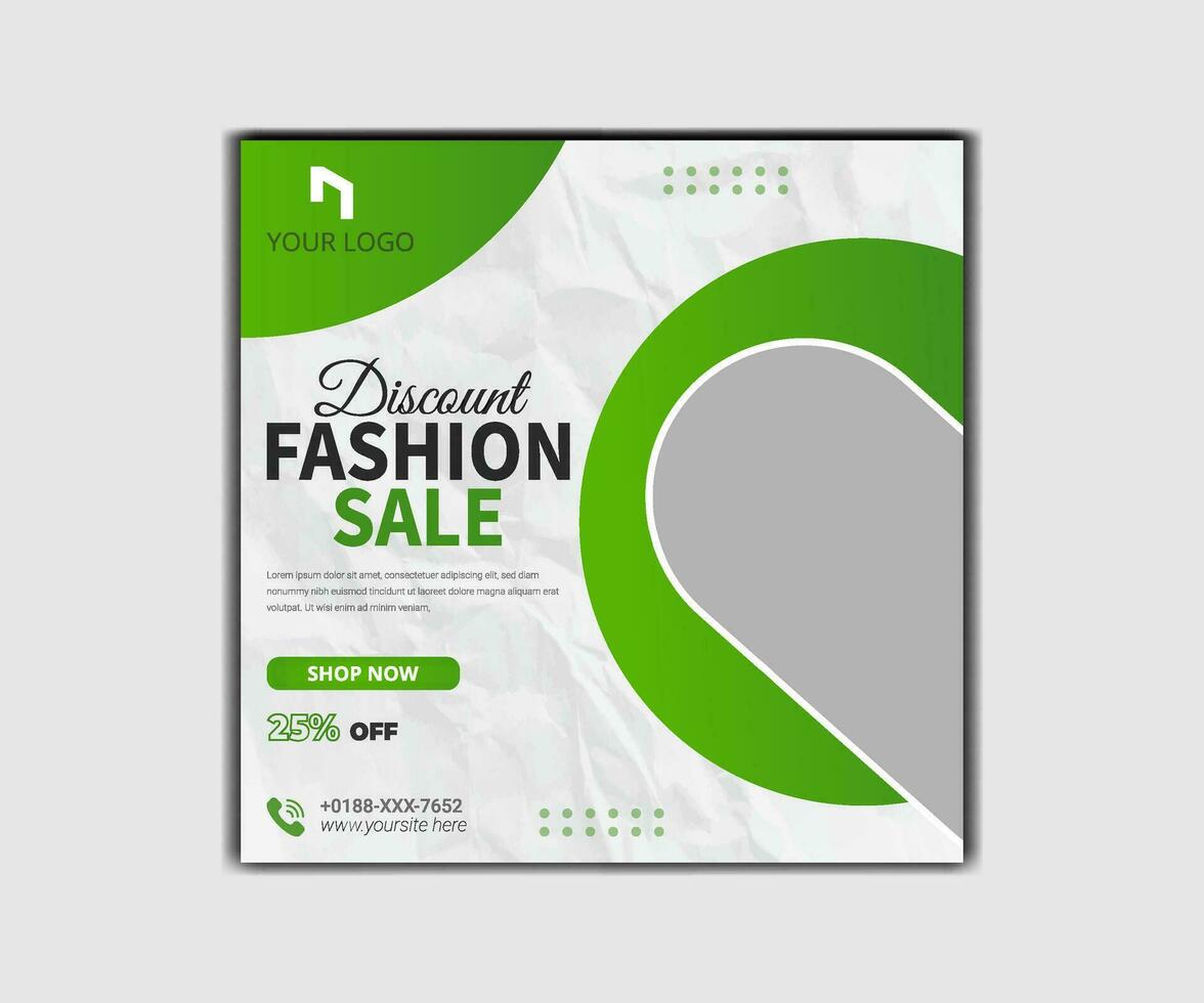 Fashion big sale banner template. Promotion sale banner for website, flyer and poster vector