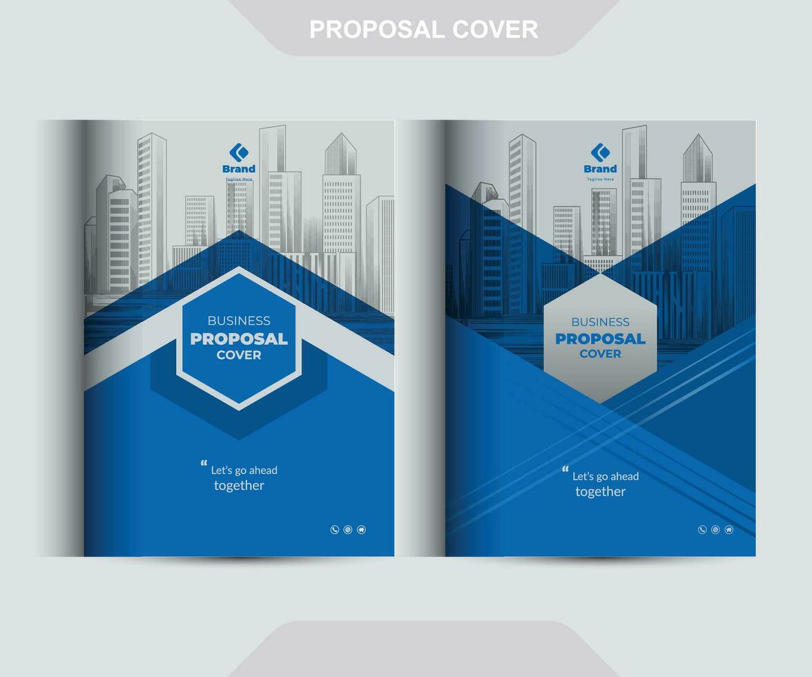 azul corporativo negocio propuesta catalogar cubrir diseño modelo conceptos adepto para de múltiples fines proyectos vector