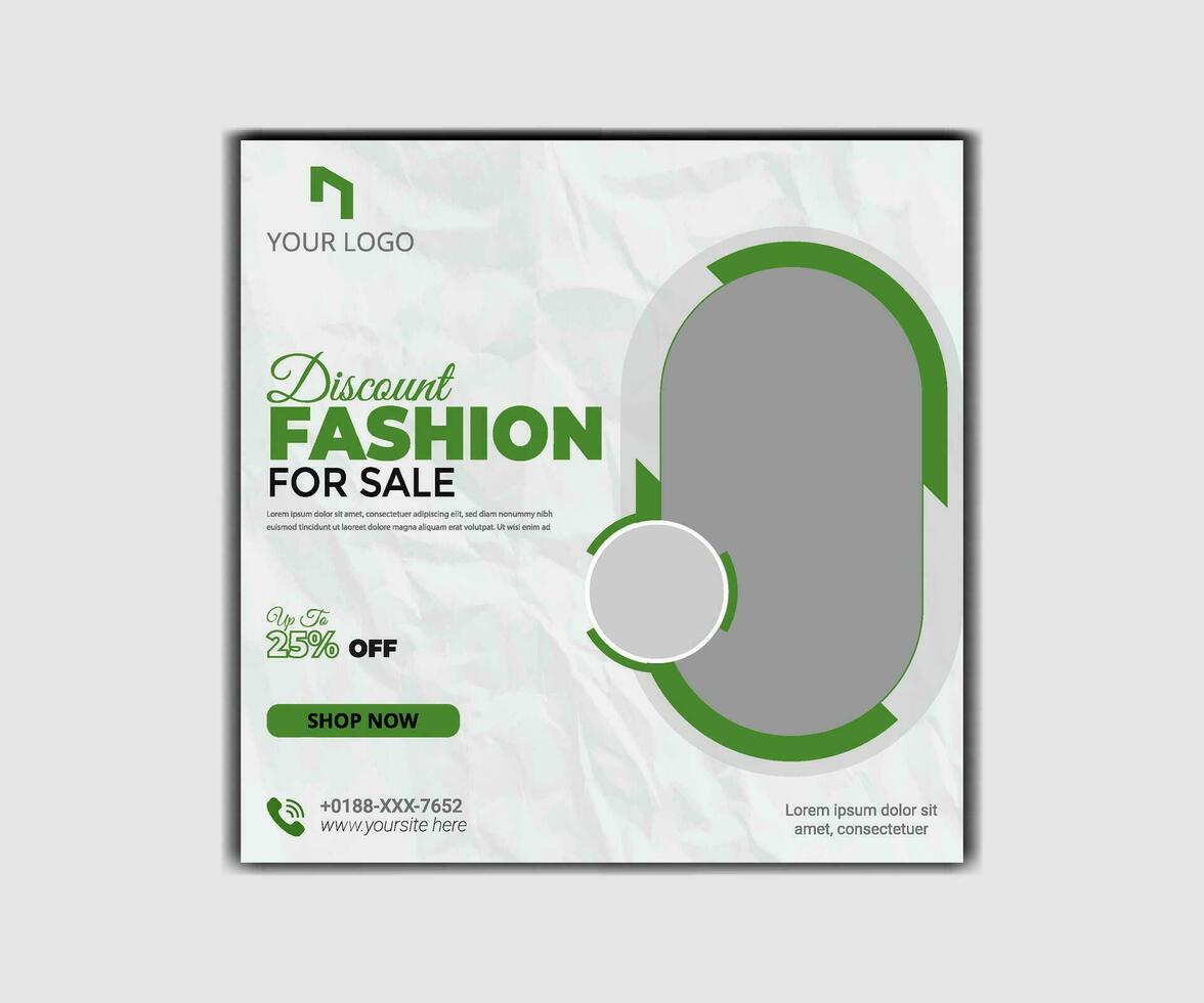 Fashion big sale banner template. Promotion sale banner for website, flyer and poster vector