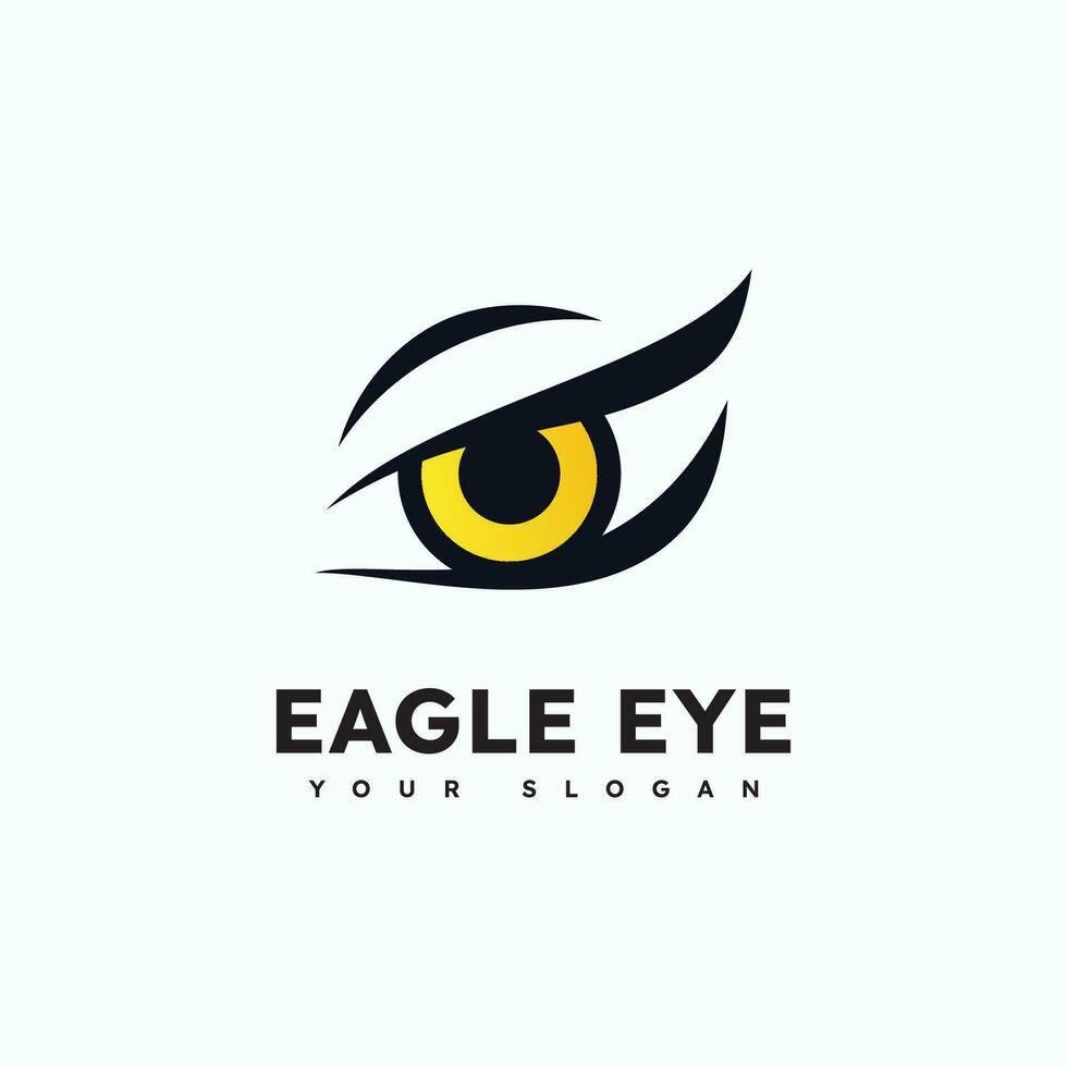 Eagle predator eye falcon bird logo       business vector
