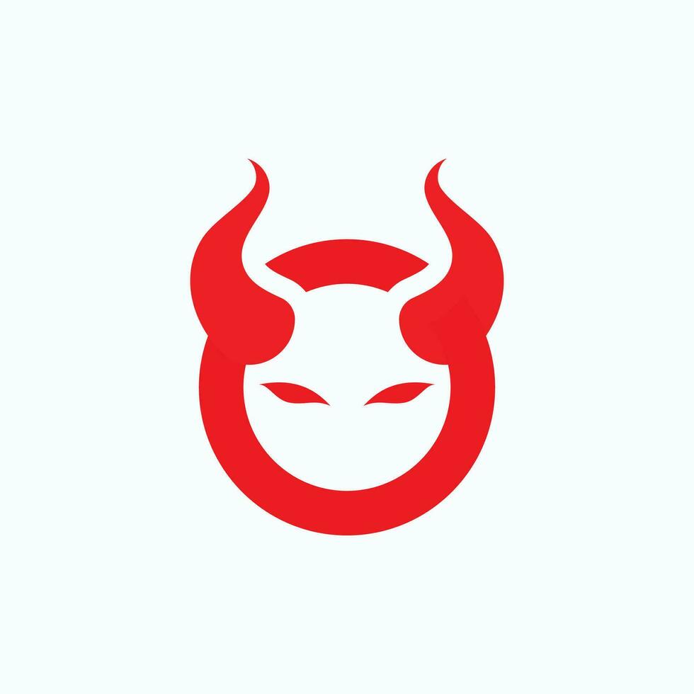 Devil logo symbol vector template