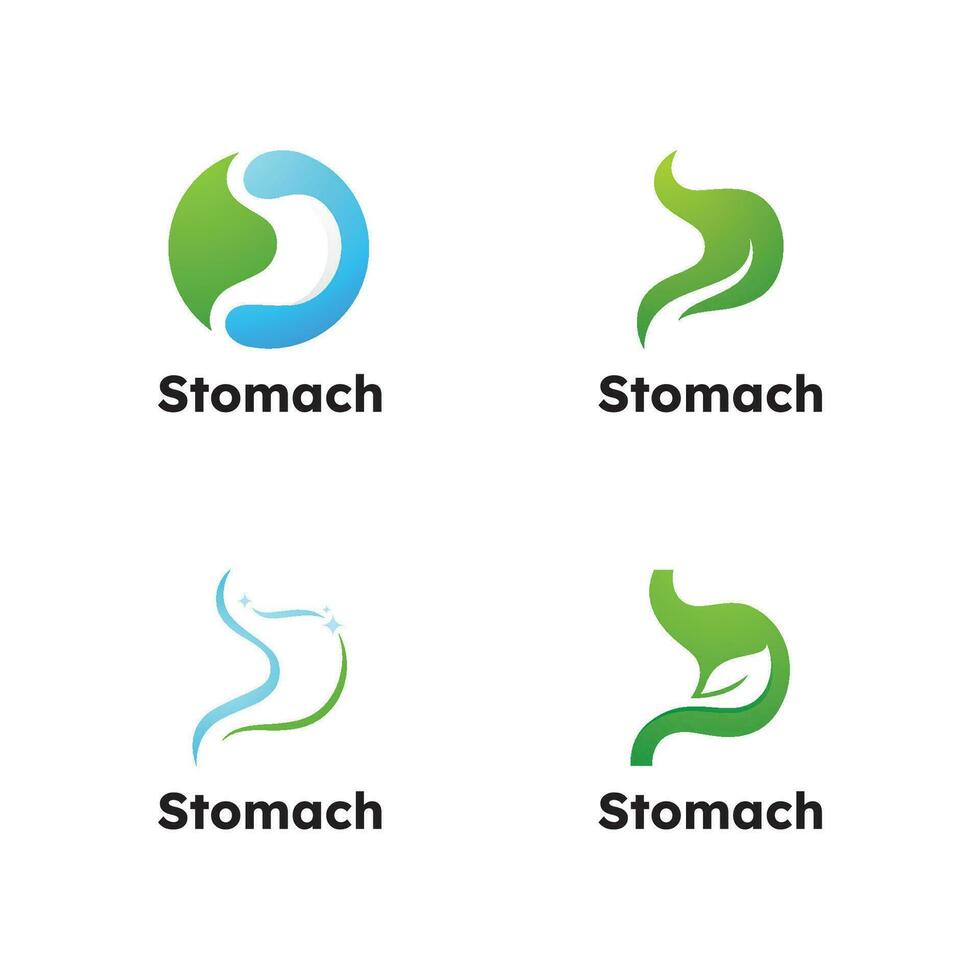 estómago cuidado logo vector diseño plantilla, creativo estómago símbolo