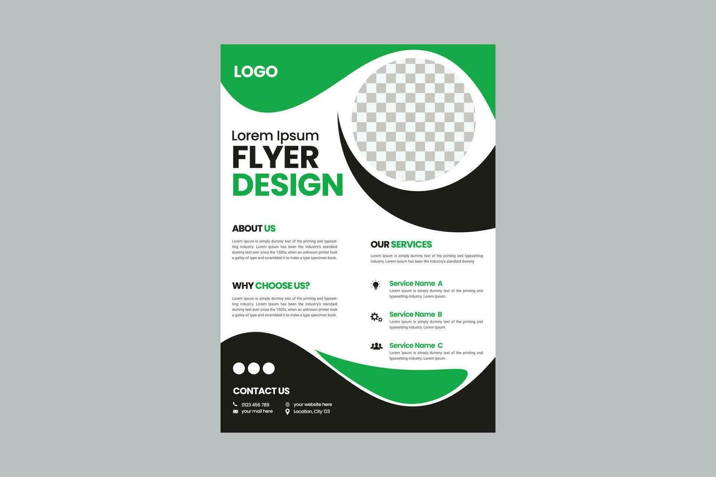 Corporate business, digital marketing agency flyer Brochure design, cover modern layout, annual report, poster, flyer in A4 template vector