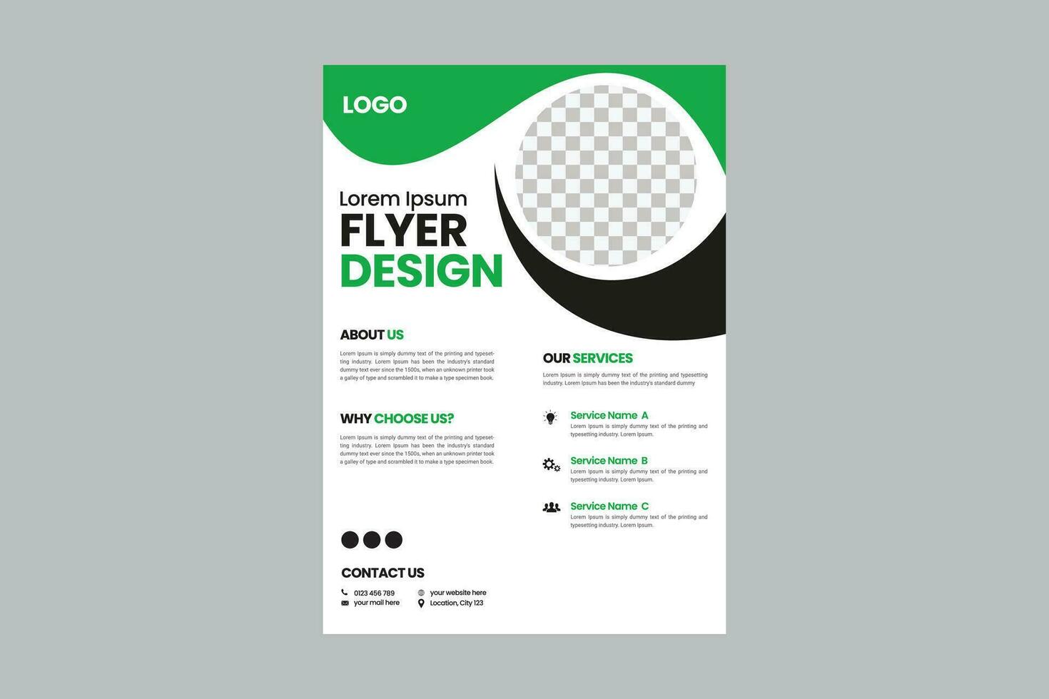 Corporate business, digital marketing agency flyer Brochure design, cover modern layout, annual report, poster, flyer in A4 template vector
