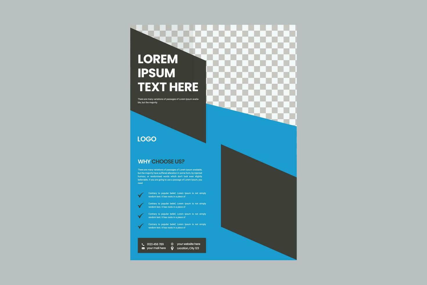 Corporate business, digital marketing agency flyer Brochure design, cover modern layout, annual report, poster, flyer in A4 template vector