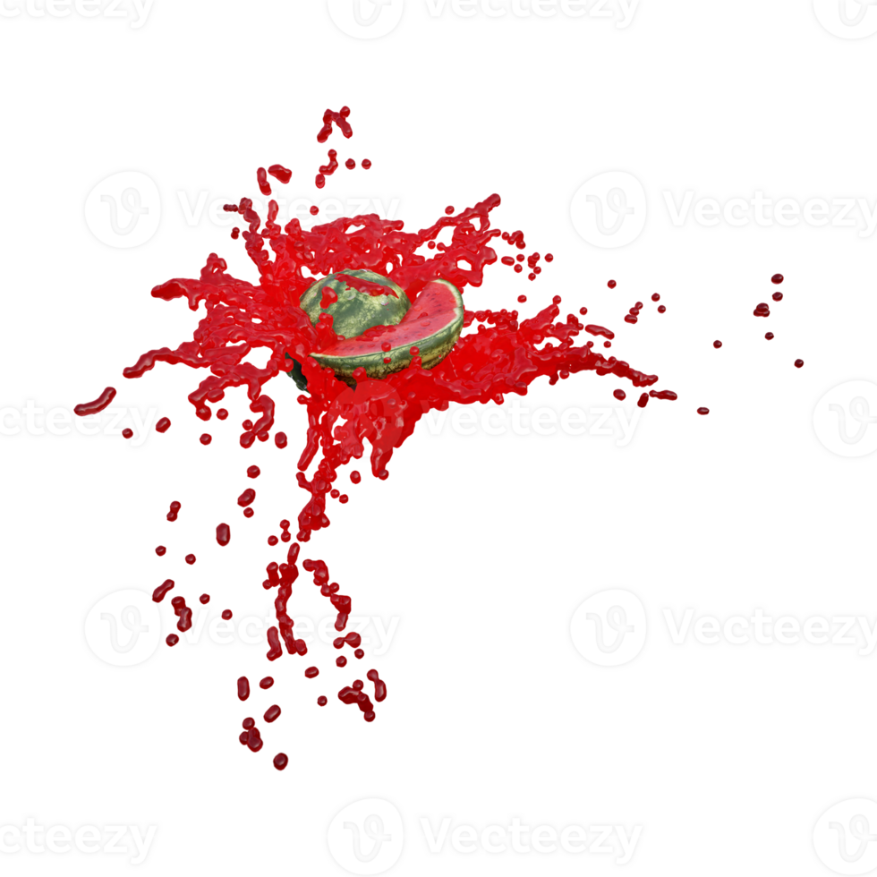 Realistic 3D render of watermelon Fruit best for commercial and Design purpose png