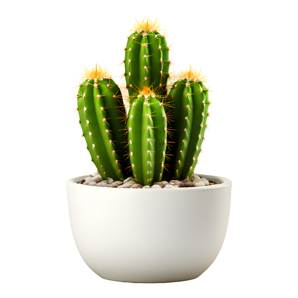 AI generated Cactus in Pot Isolated on Transparent Background 36091469 PNG