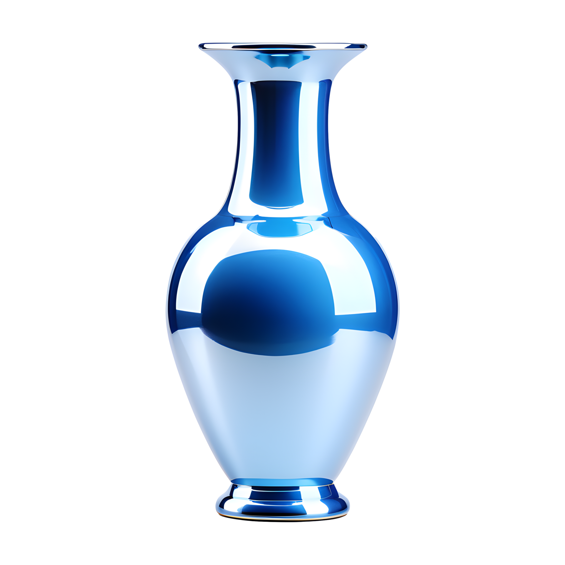 AI generated Blue Vase Isolated on Transparent Background 36091473 PNG