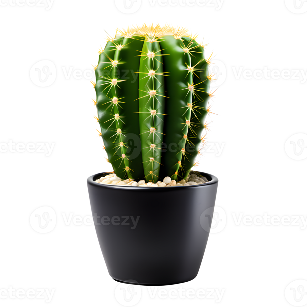 AI generated Cactus in Pot Isolated on Transparent Background 36091488 PNG