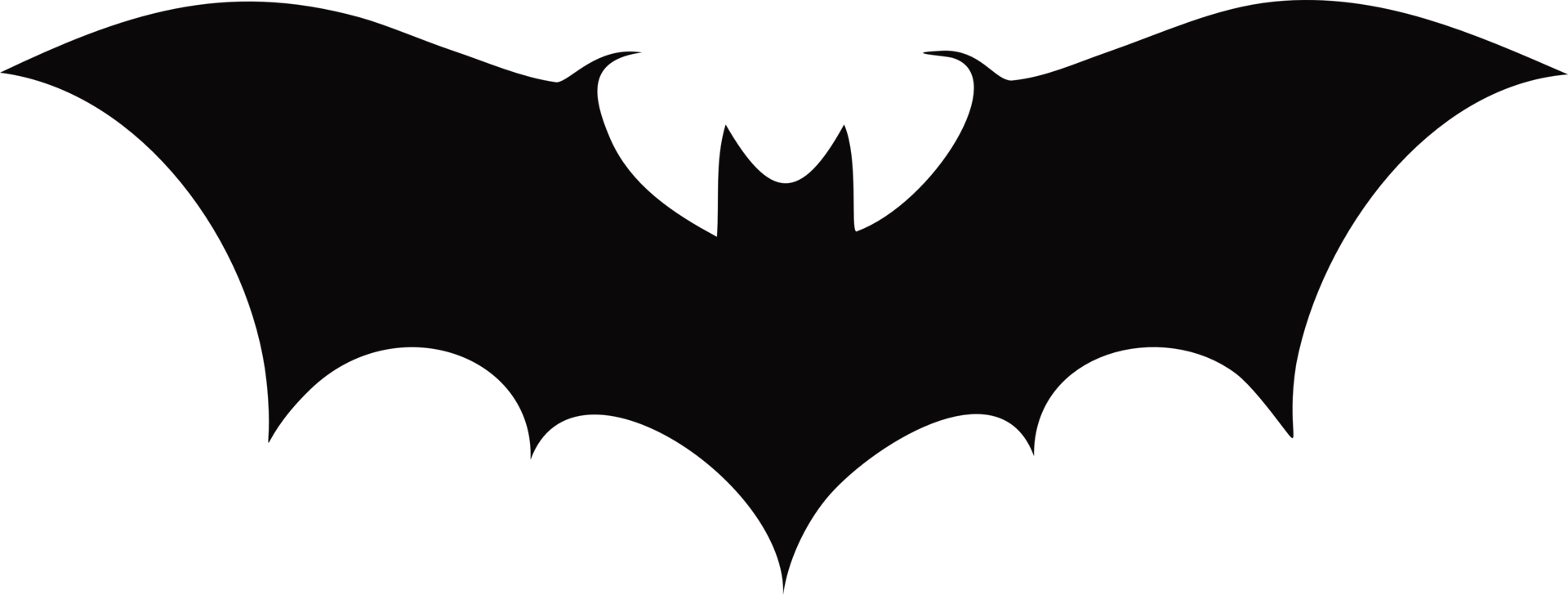 ai généré chauve souris logo conception png