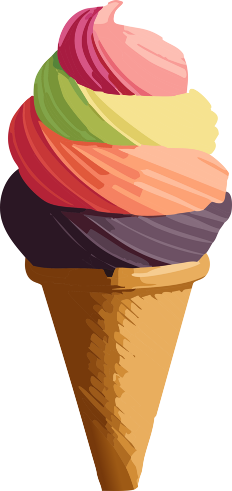 AI generated ice cream cone png