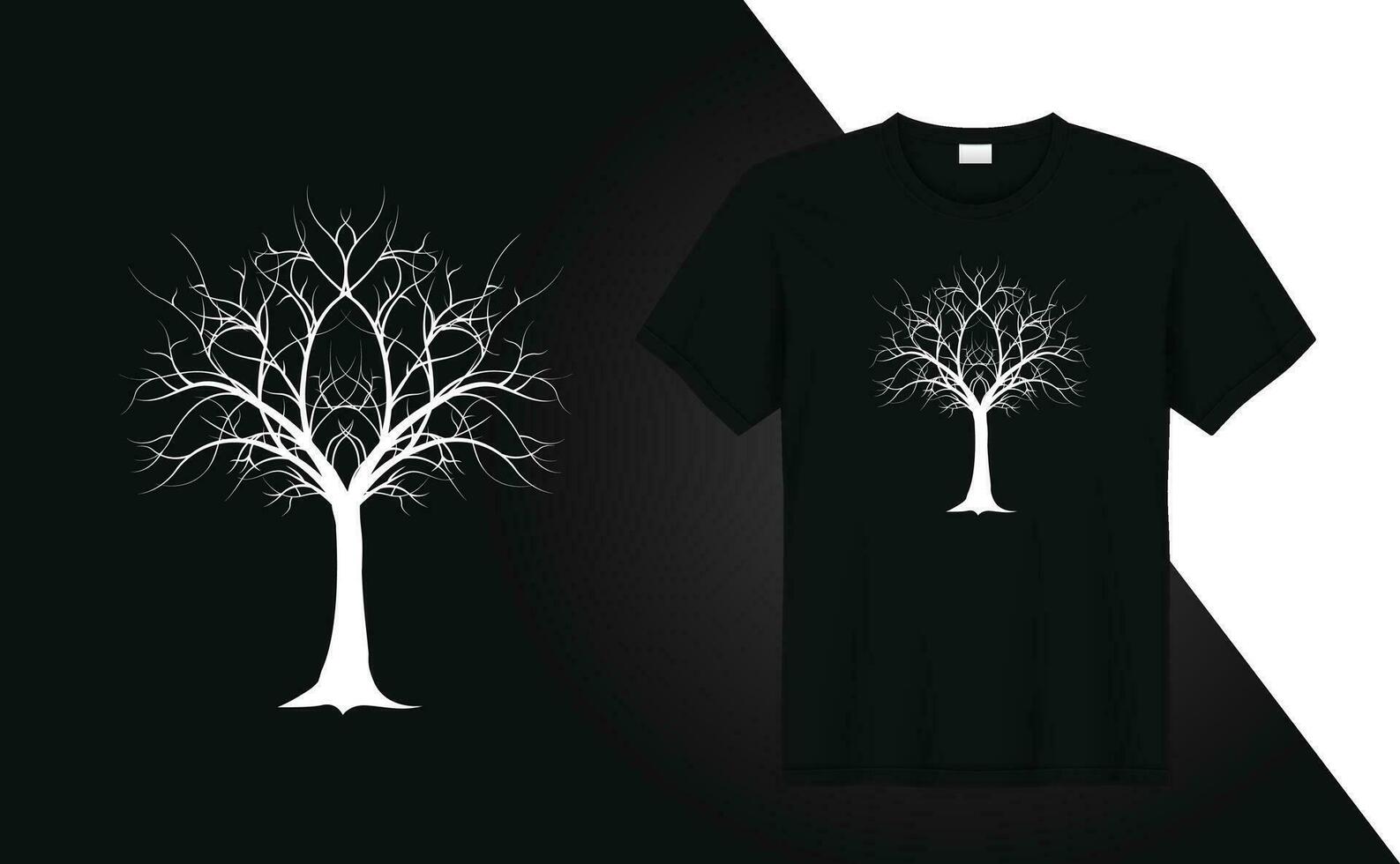 Trendy Modern Tree art tshirt design for tshirt print vector