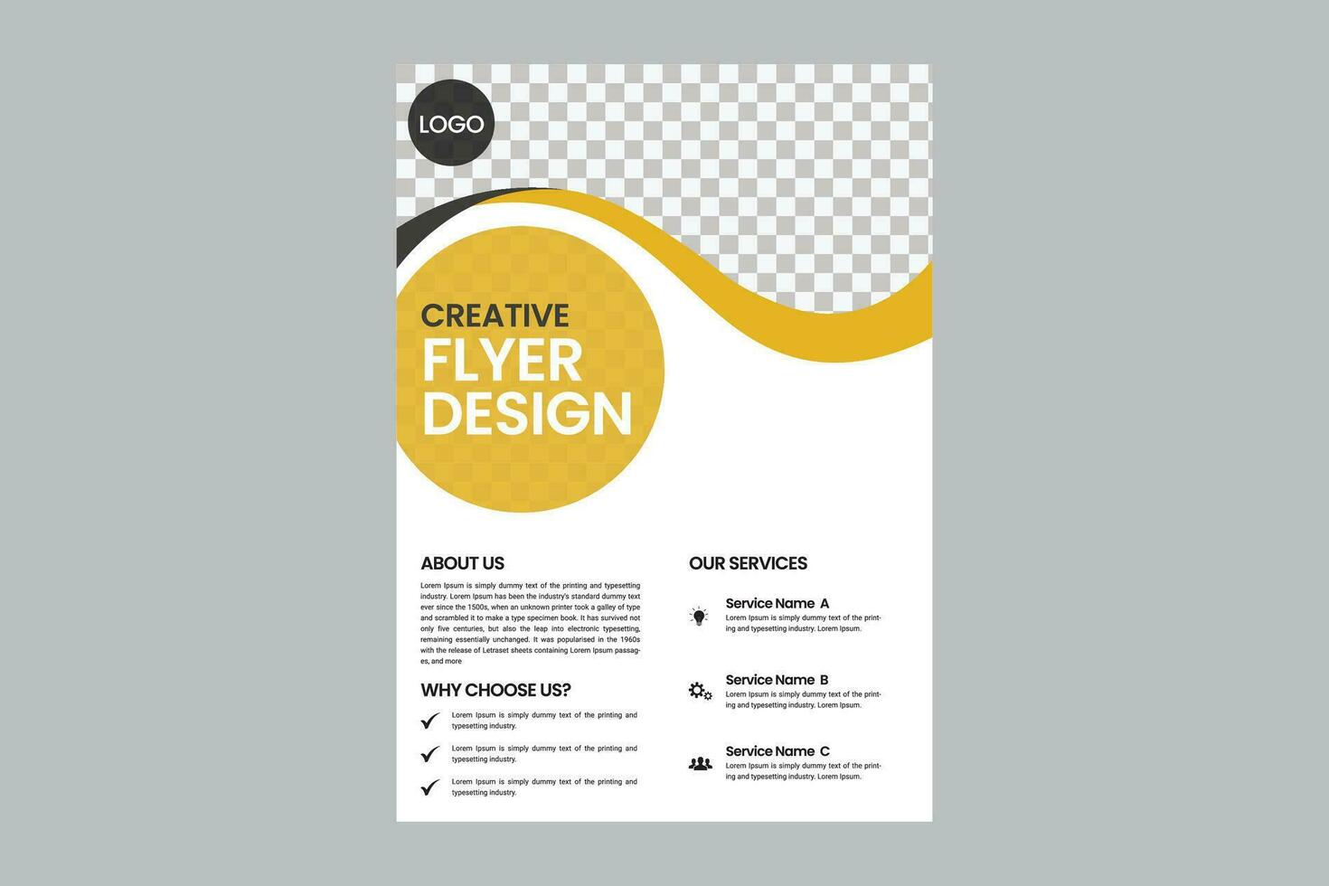 Corporate business flyer, Flyer cover design, Annual report, Corporate presentation, Agency marketing poster, Digital marketing flyer, Business brochure and editable print ready layout template design vector