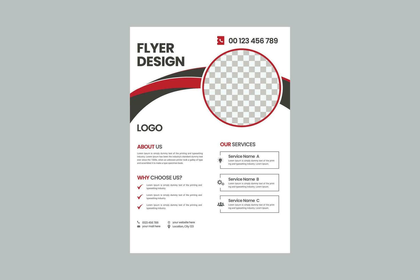 Corporate business flyer, Flyer cover design, Annual report, Corporate presentation, Agency marketing poster, Digital marketing flyer, Business brochure and editable print ready layout template design vector