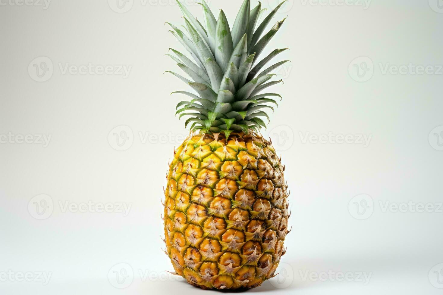 AI generated stock photo of pineapple fruit in the kitchen table professional advertising food photography