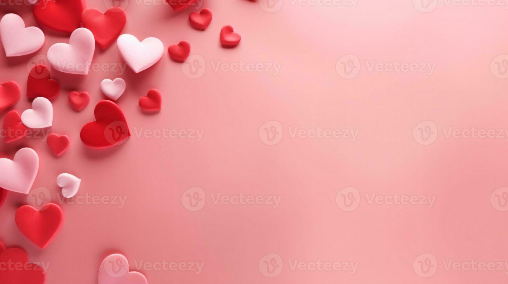 AI generated cute background themed valentine day photo