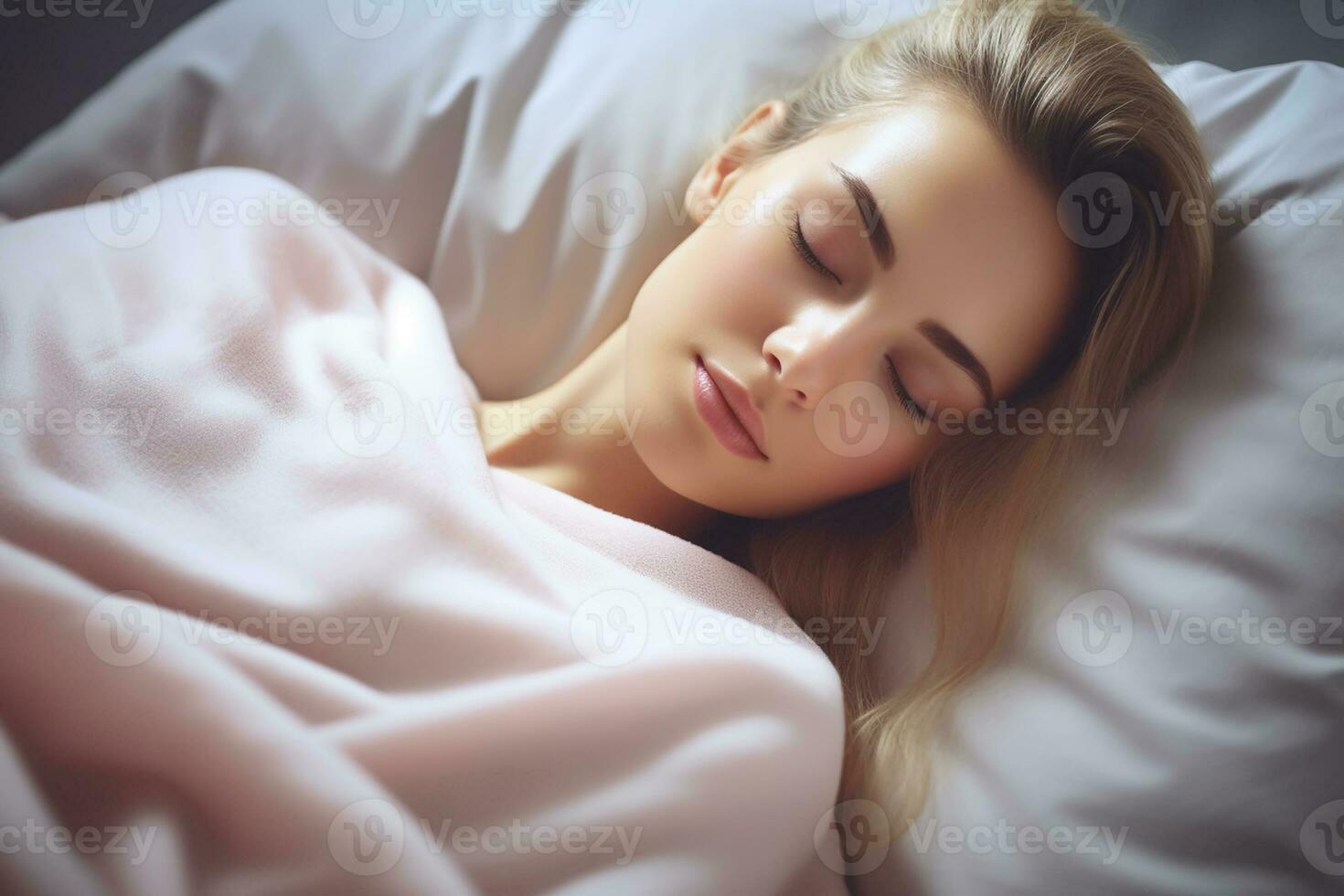 AI generated a women lying on a bed generative ai photo