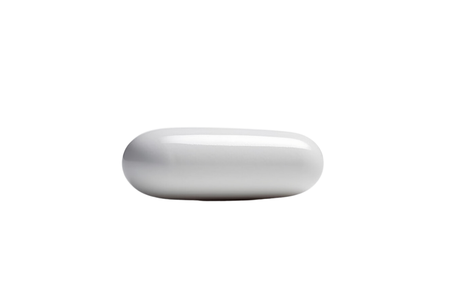 AI generated Pill white isolated on transparent background. png