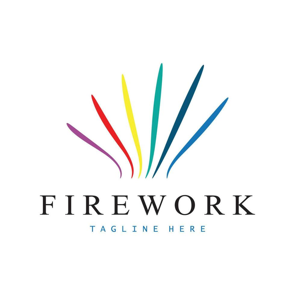 Firework Logo Design vector template