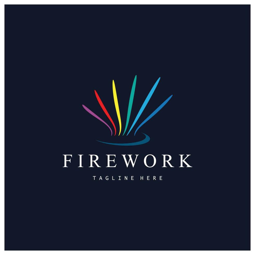 Firework Logo Design vector template