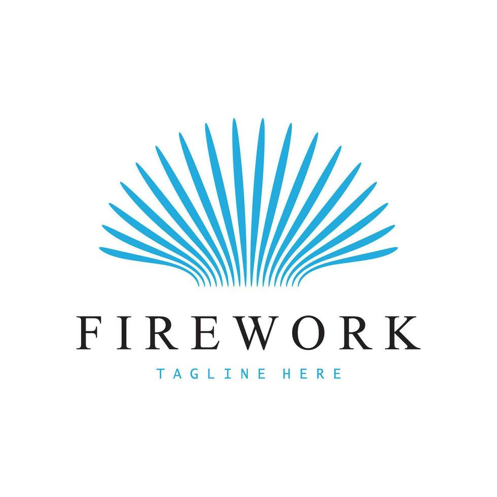 Firework Logo Design vector template