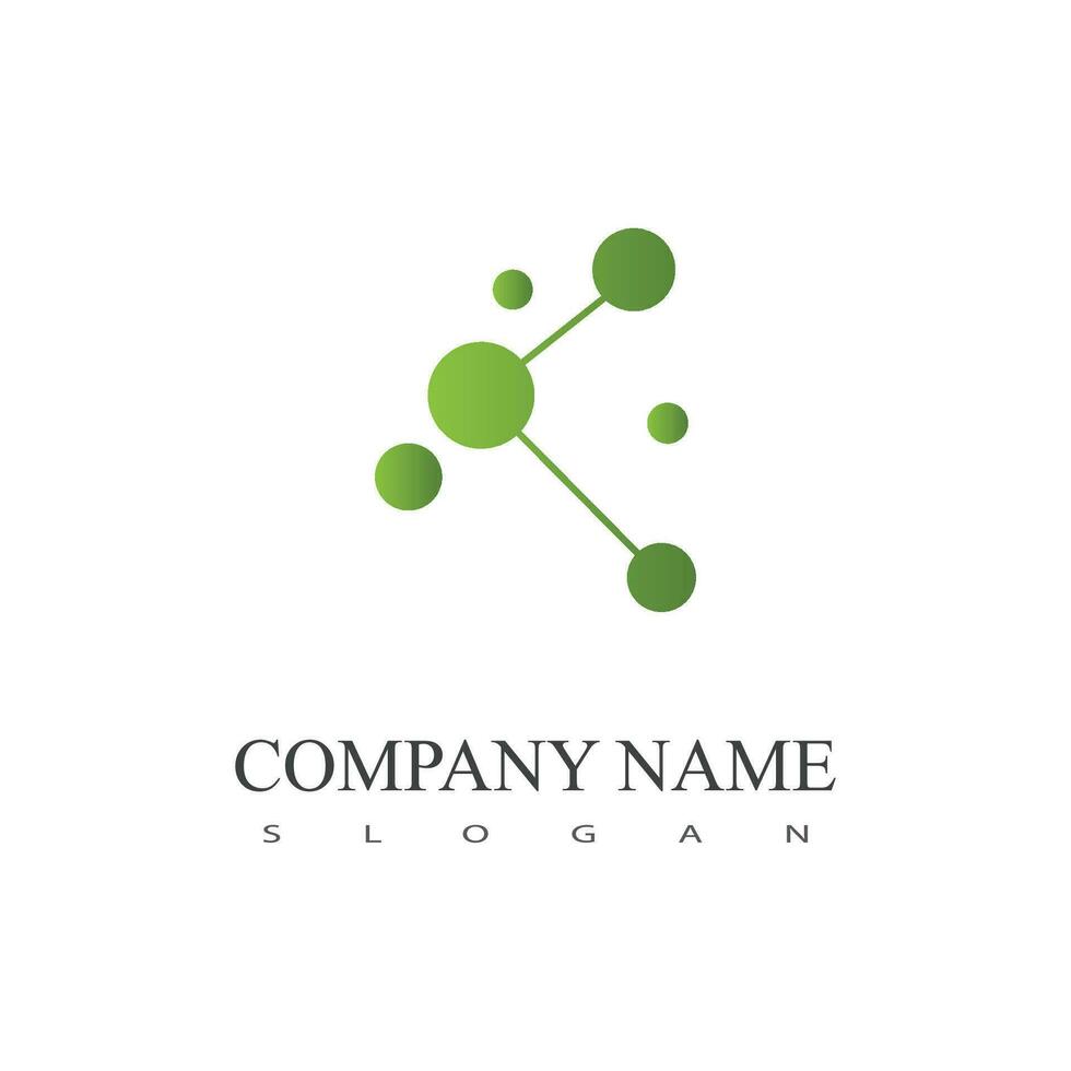 Molecule logo vector template element and symbol
