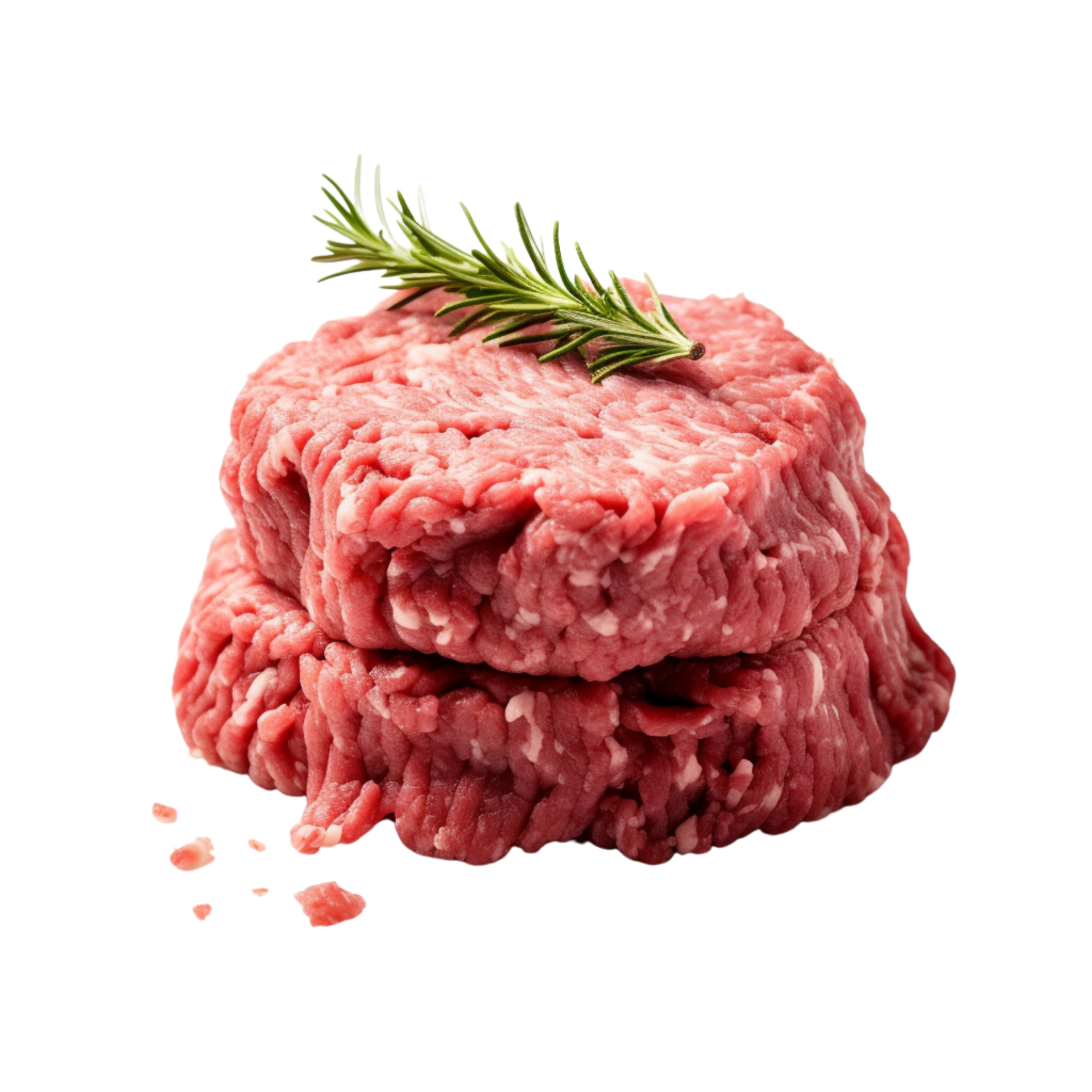 AI generated Minced meat steack butcher on a transparent background ...