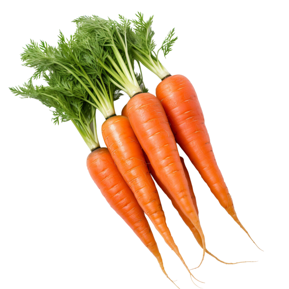 AI generated Carrots with transparent background. png