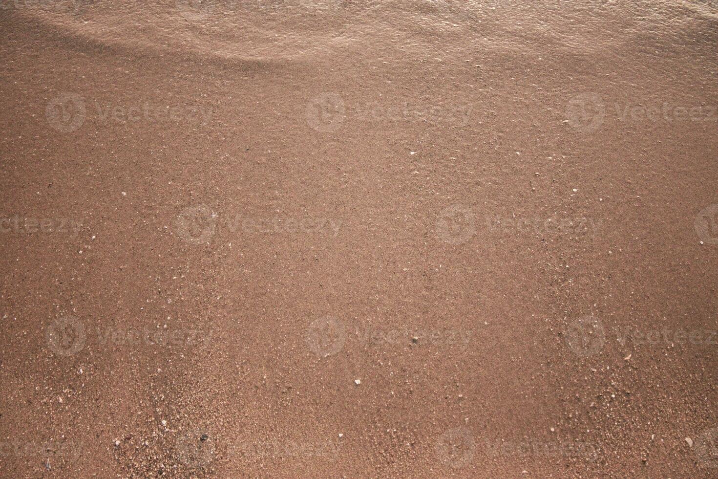 beach sand After the waves passed photo