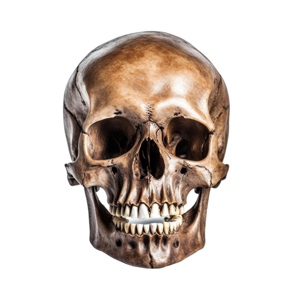 AI generated skull isolated on transparent background. png