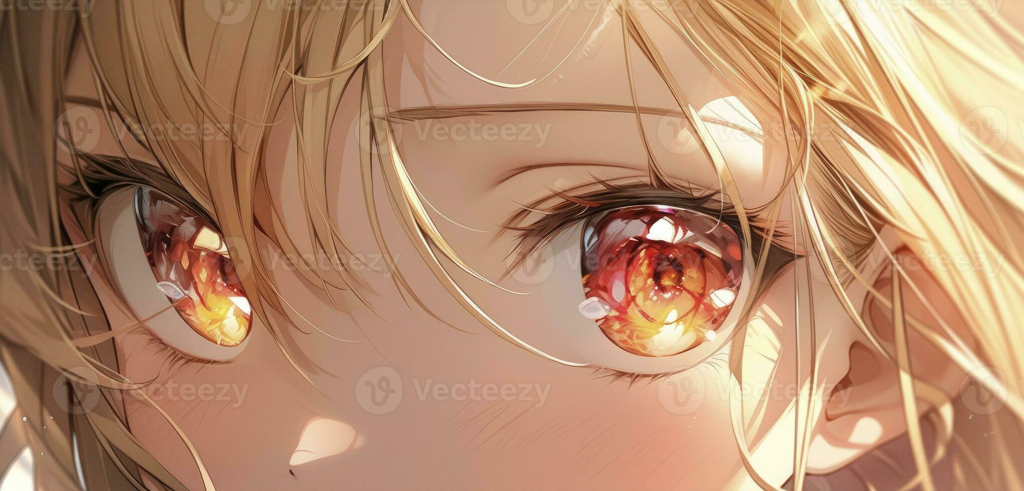 AI generated Anime Girl Eyes Wallpapers photo