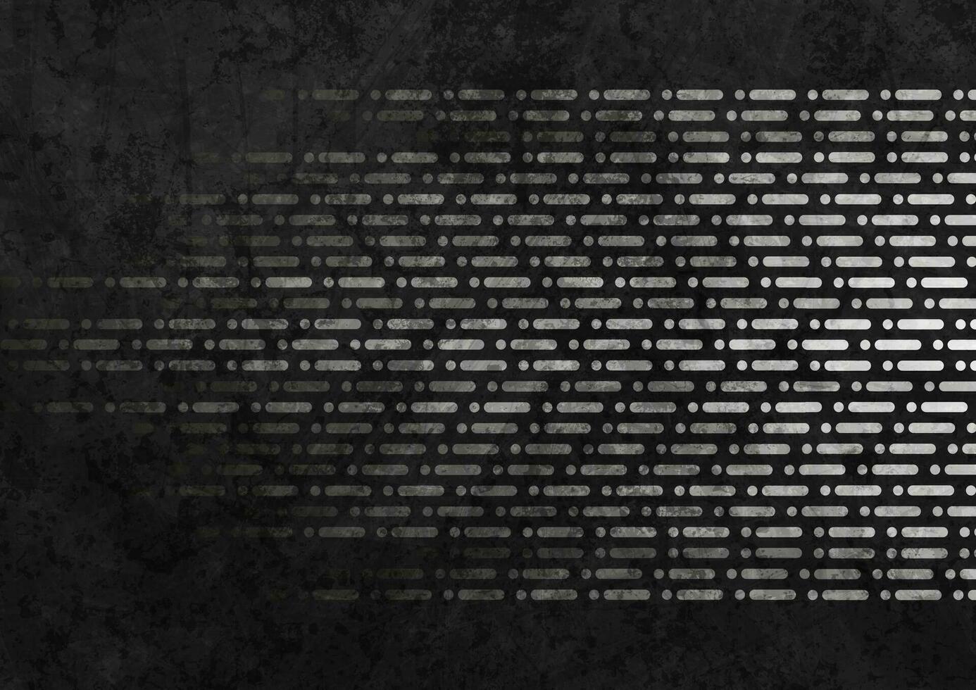 Black and grey abstract grunge geometric background vector