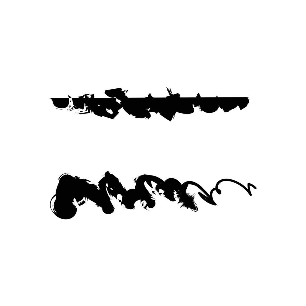 Brush strokes and splashes. Vector black paint, ink brush stroke, brush, line or texture. Dirty artistic design element, box. Grunge hand drawn paint brush