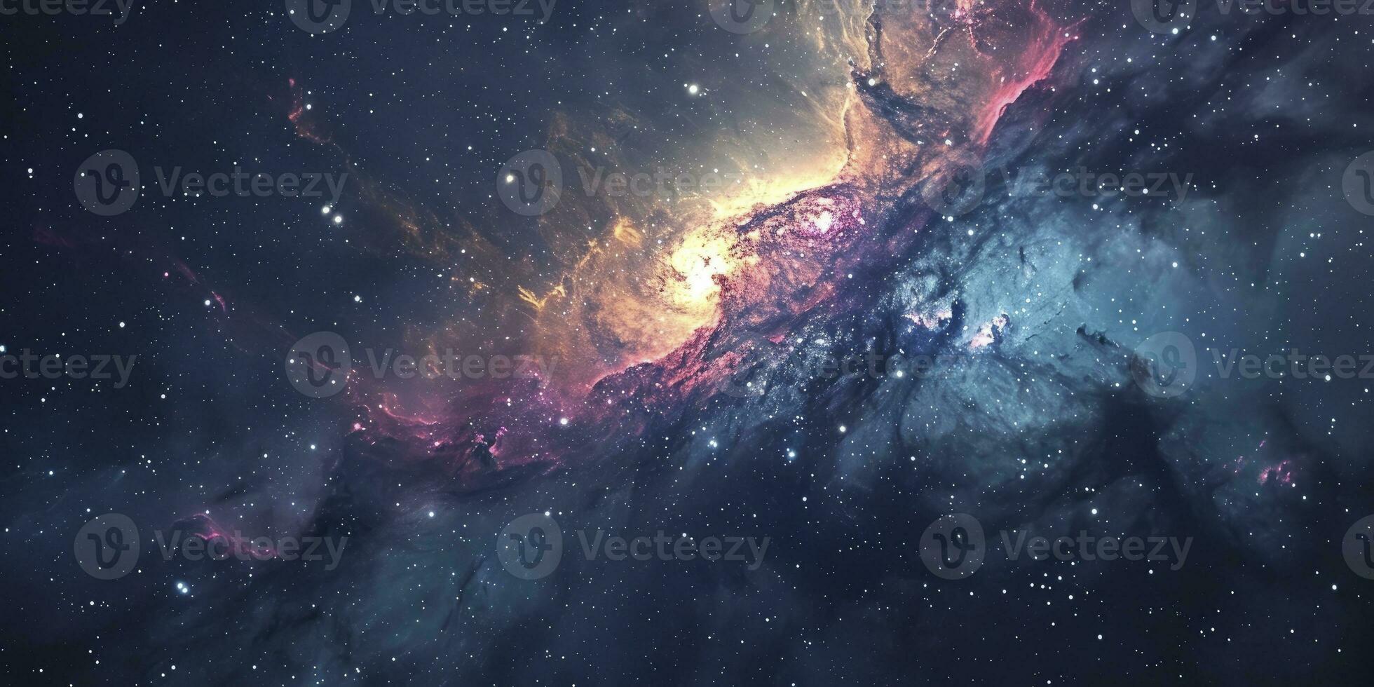 ai generado estrellas y galaxia exterior espacio cielo noche universo antecedentes. foto