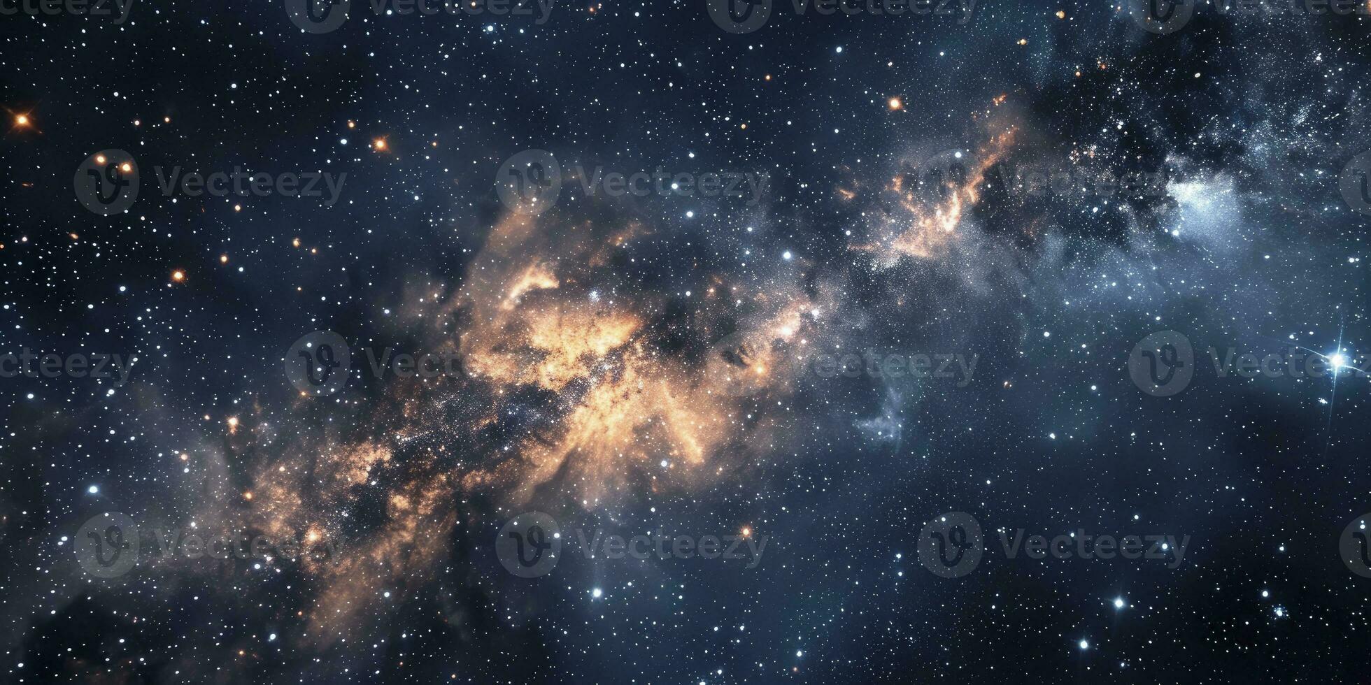 AI generated Stars and galaxy outer space sky night universe background. photo