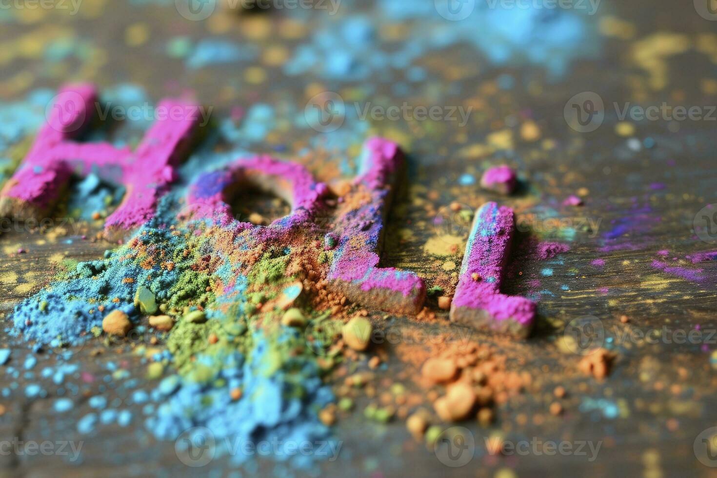 AI generated Holi A Festival of Colors Spring photo