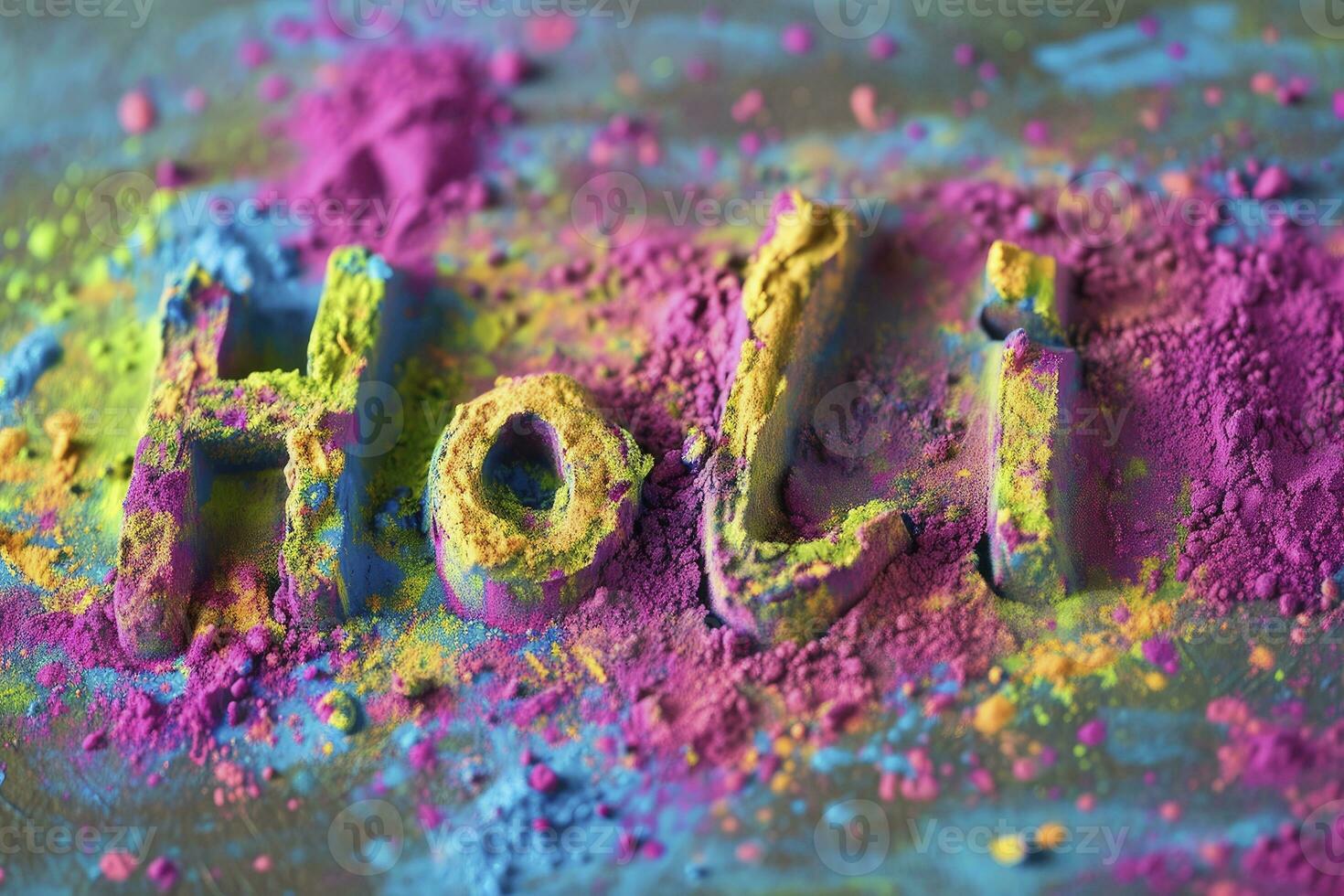 AI generated Holi A Festival of Colors Spring photo