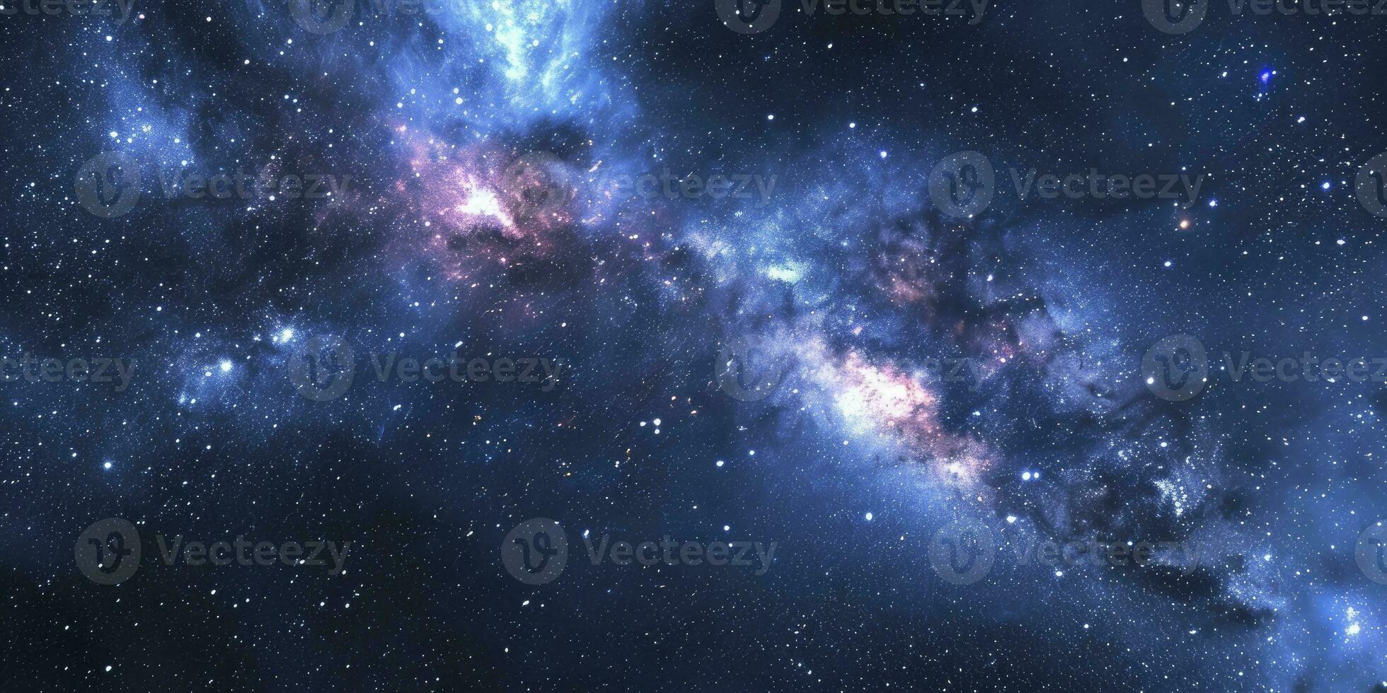 AI generated Stars and galaxy outer space sky night universe background. photo