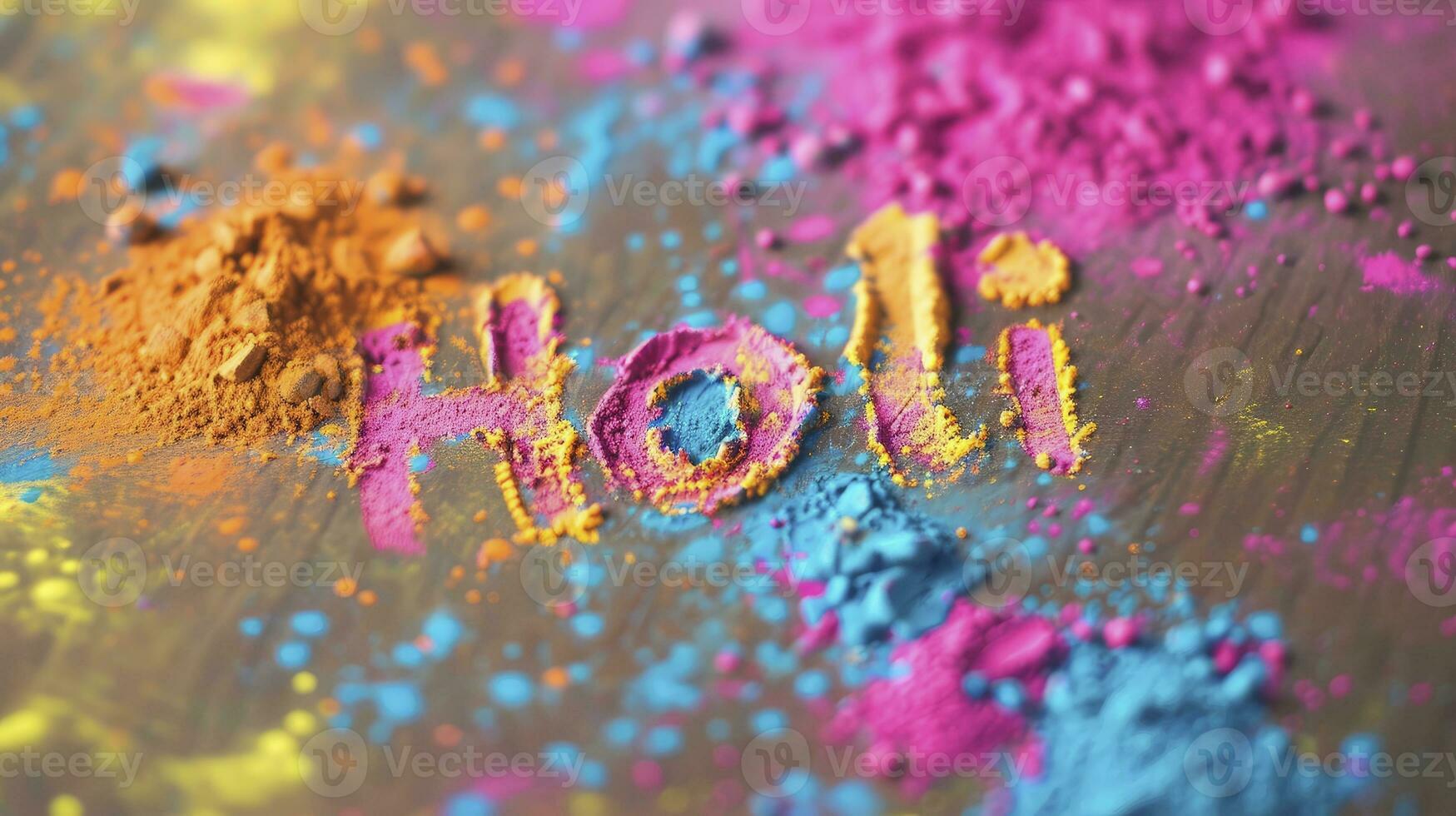 AI generated Holi A Festival of Colors and Spring photo