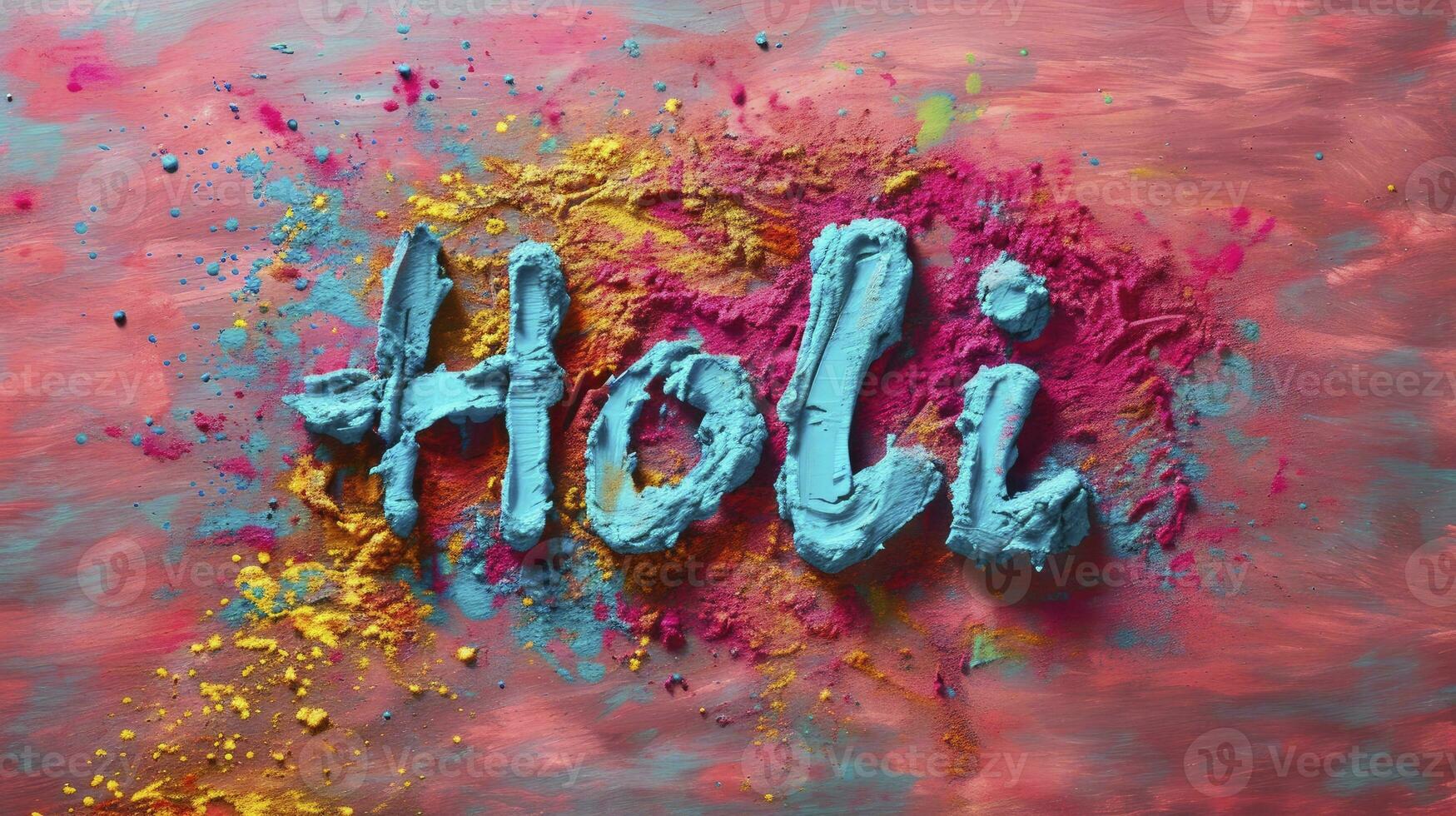 AI generated Holi A Festival of Colors and Spring photo
