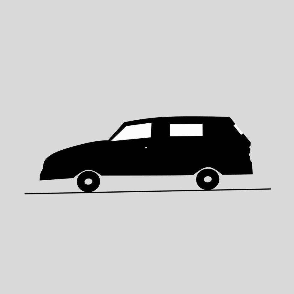 ilustración de un negro coche vector