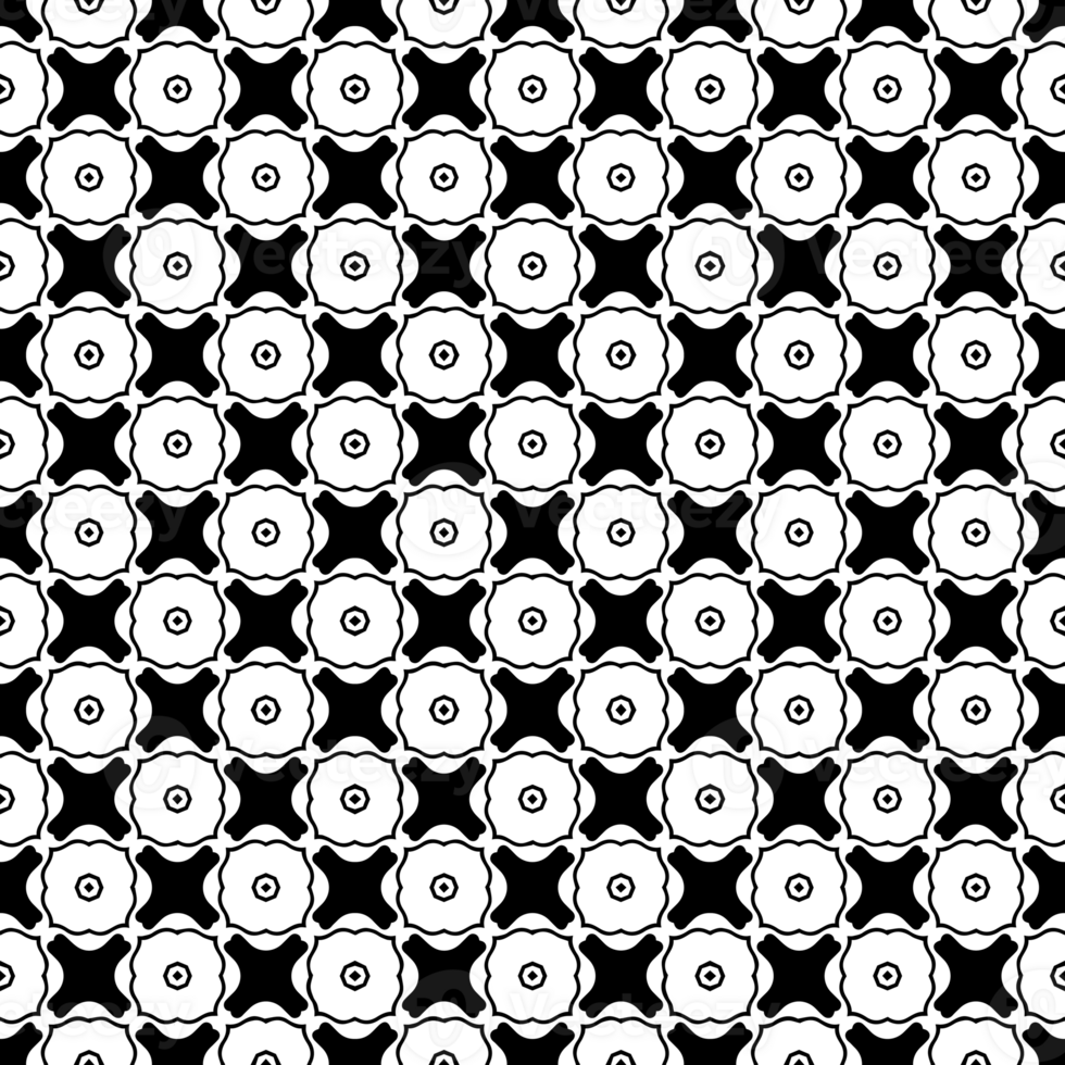 Black seamless abstract pattern. Overlay for background and backdrop. Ornamental design. PNG graphic illustration with transparent background.
