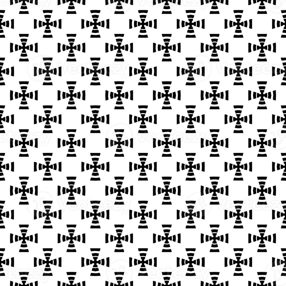 Black seamless abstract pattern. Overlay for background and backdrop. Ornamental design. PNG graphic illustration with transparent background.