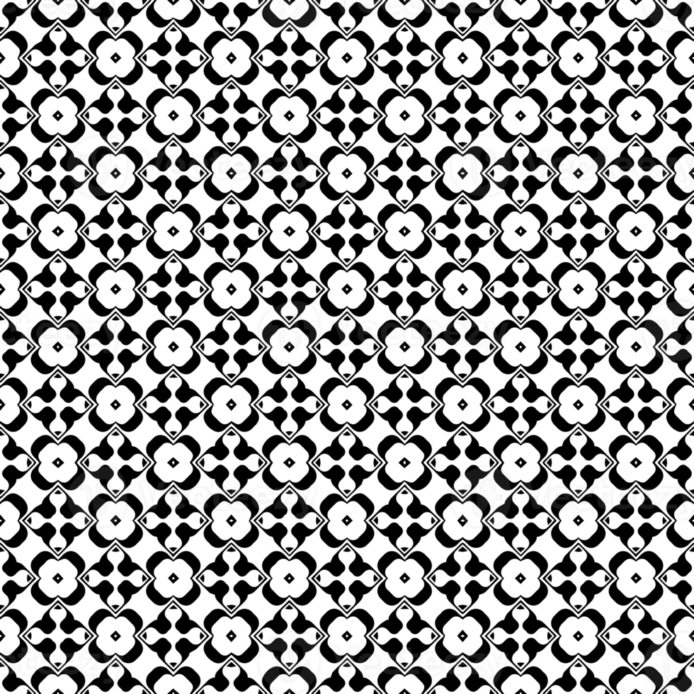 Black seamless abstract pattern. Overlay for background and backdrop. Ornamental design. PNG graphic illustration with transparent background.