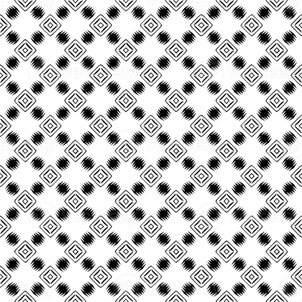 Black seamless abstract pattern. Overlay for background and backdrop. Ornamental design. PNG graphic illustration with transparent background.