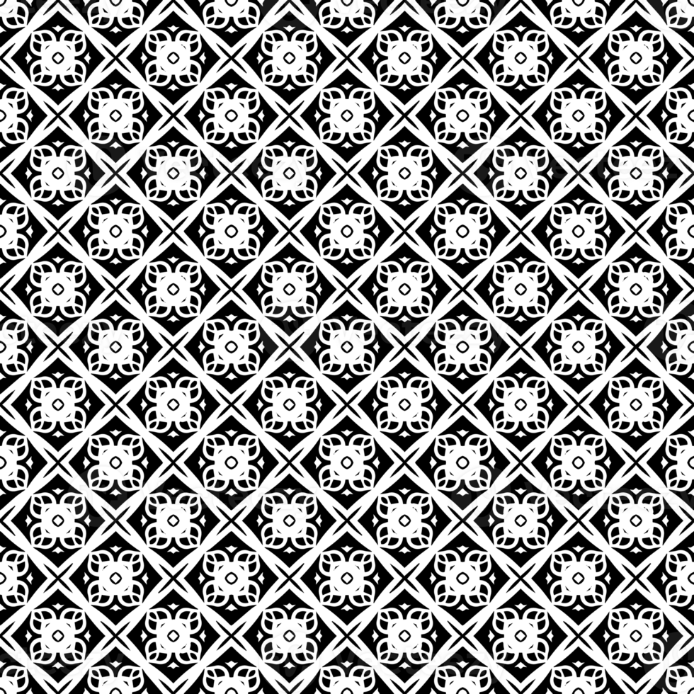 Black seamless abstract pattern. Overlay for background and backdrop. Ornamental design. PNG graphic illustration with transparent background.