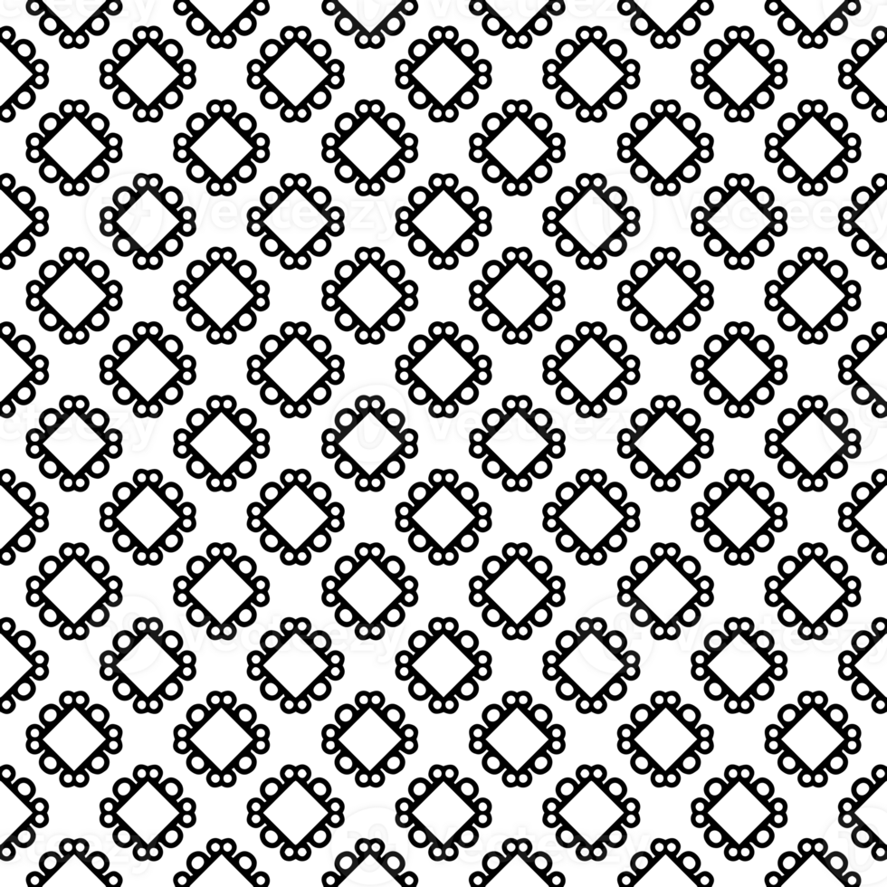 Black seamless abstract pattern. Overlay for background and backdrop. Ornamental design. PNG graphic illustration with transparent background.
