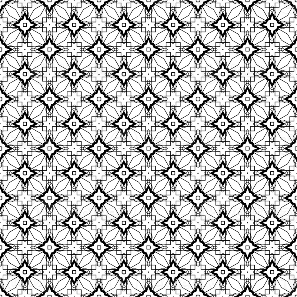 Black seamless abstract pattern. Overlay for background and backdrop. Ornamental design. PNG graphic illustration with transparent background.